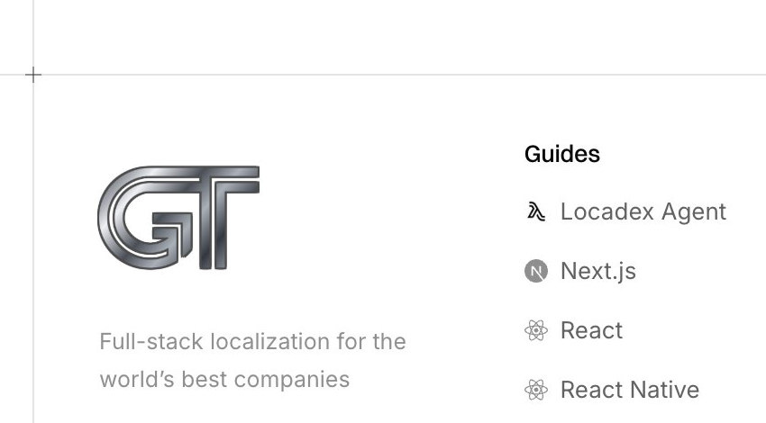 The top left corner of the footer