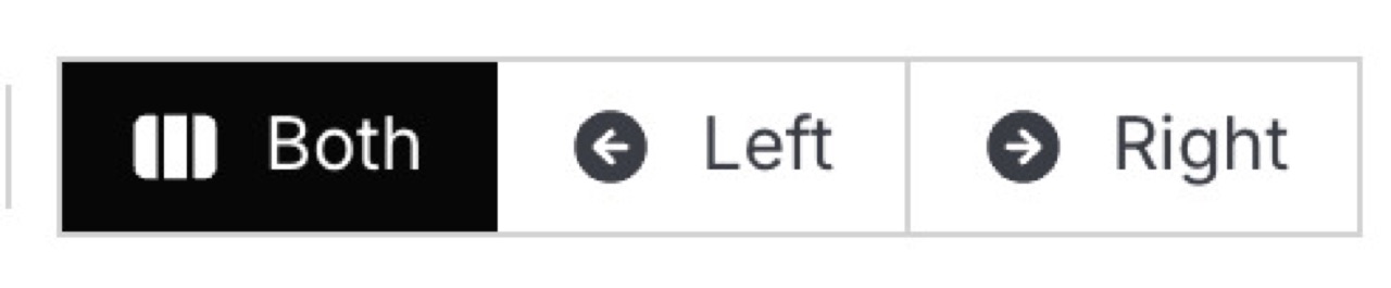 The Both, Left and Right view control