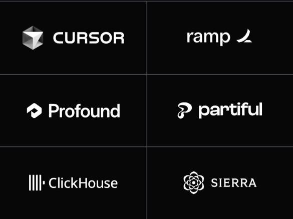 Customers section: mobile, dark theme