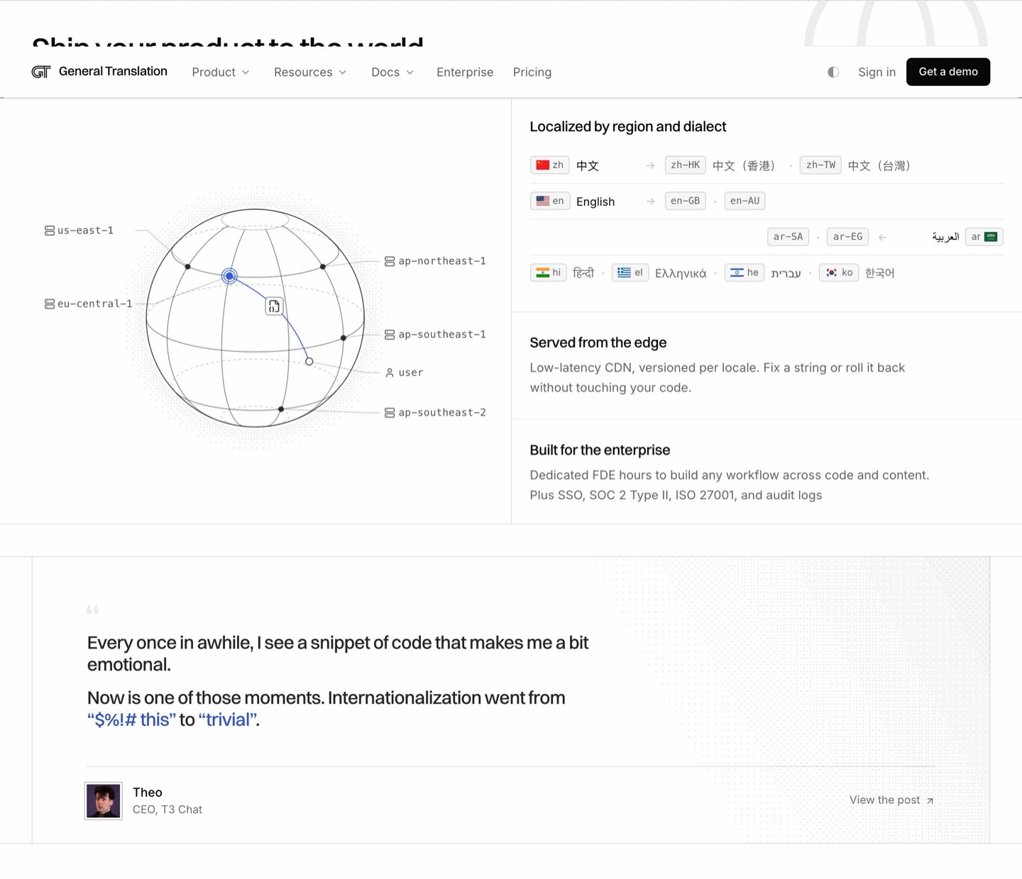 Global section: desktop, light theme