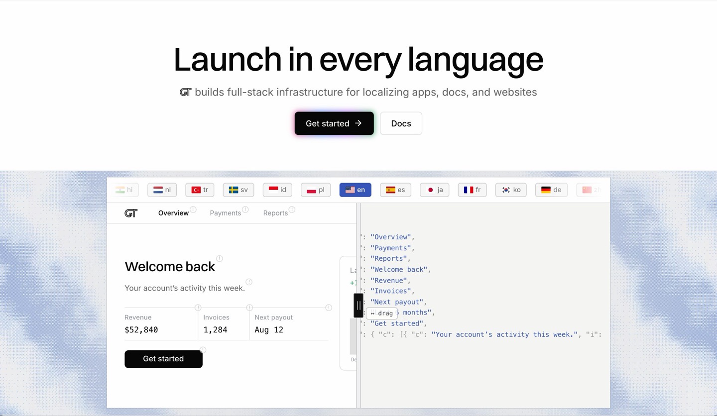 Hero section: desktop, light theme